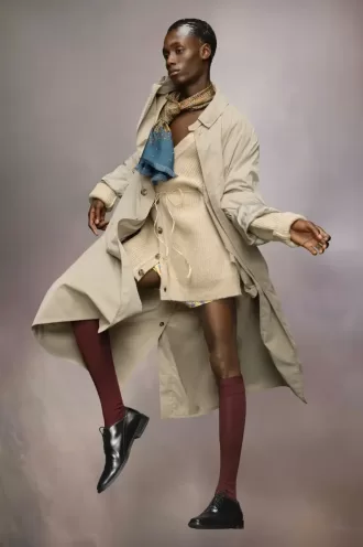 Abrigo color melocotón de Maison Margiela