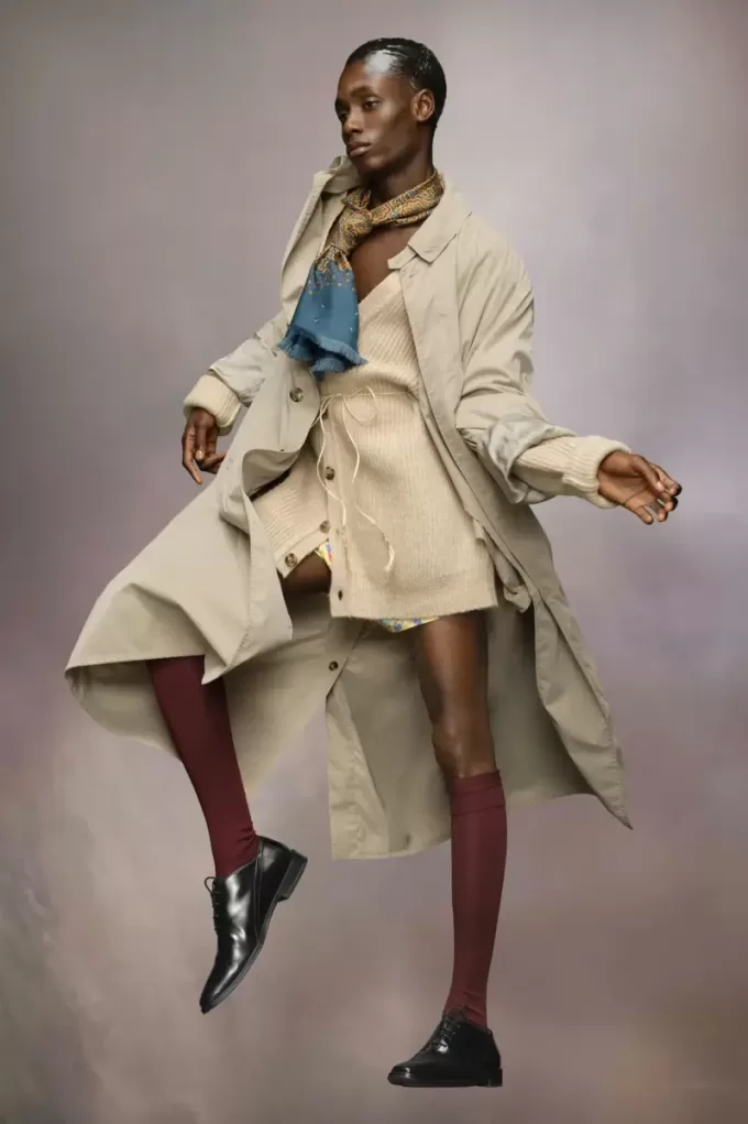 Abrigo color melocotón de Maison Margiela Abrigo color melocotón de Maison Margiela