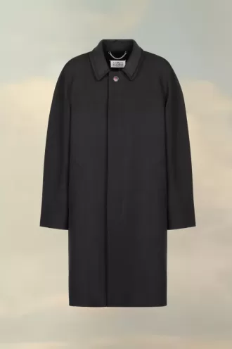 Abrigo de viscosa de lana de Maison Margiela