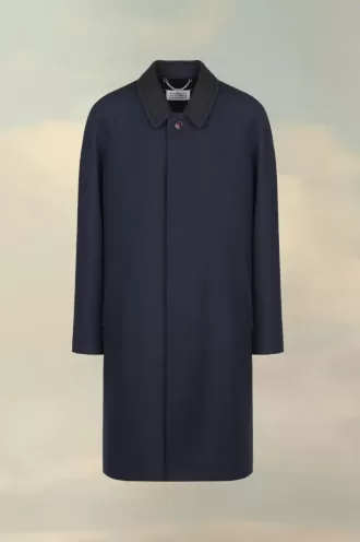 Abrigo de viscosa de lana de Maison Margiela