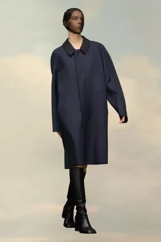 Abrigo de viscosa de lana de Maison Margiela