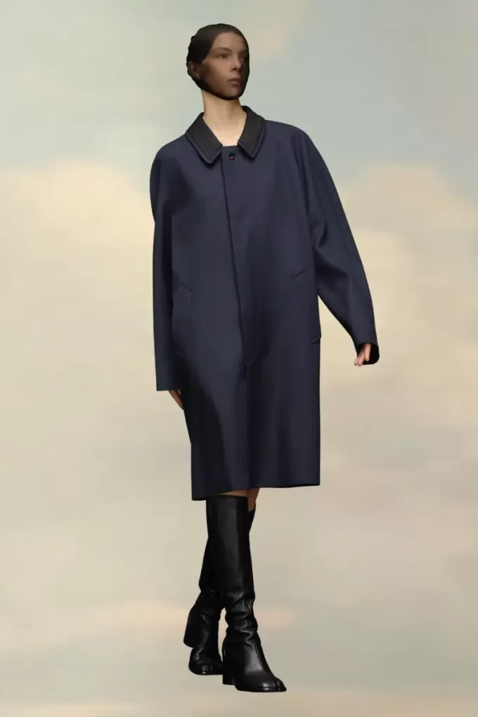 Abrigo de viscosa de lana de Maison Margiela Abrigo de viscosa de lana de Maison Margiela