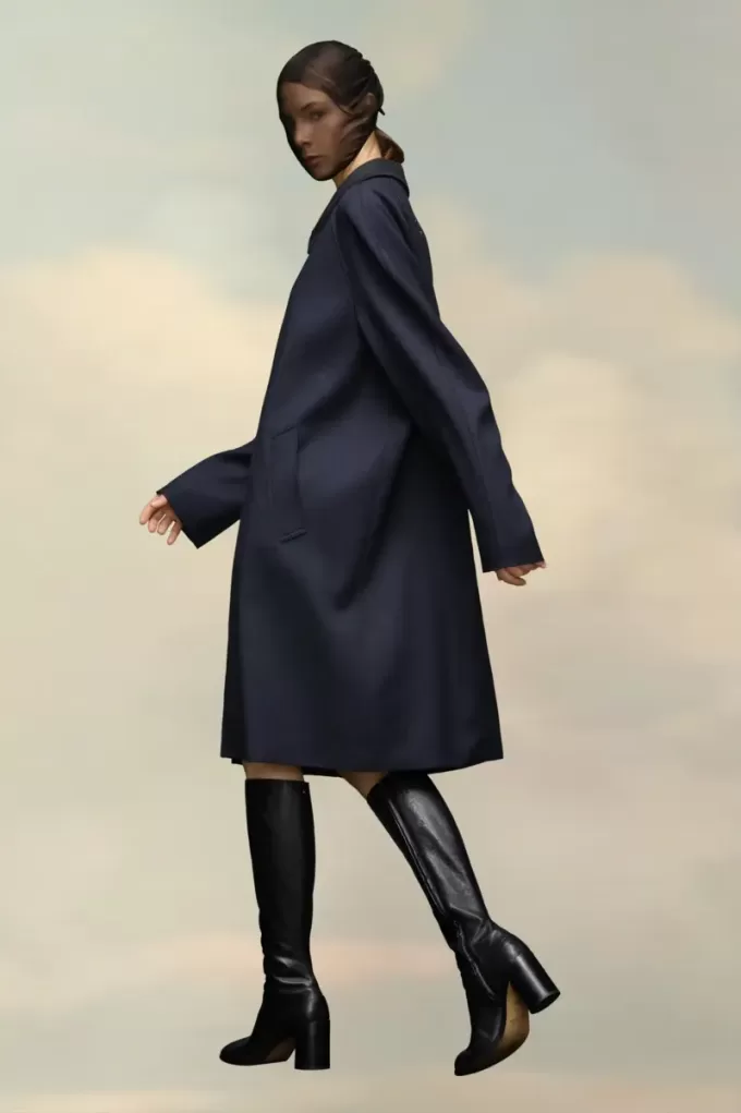 Abrigo de viscosa de lana de Maison Margiela Abrigo de viscosa de lana de Maison Margiela