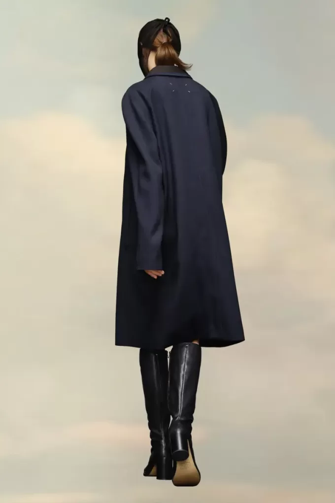 Abrigo de viscosa de lana de Maison Margiela Abrigo de viscosa de lana de Maison Margiela