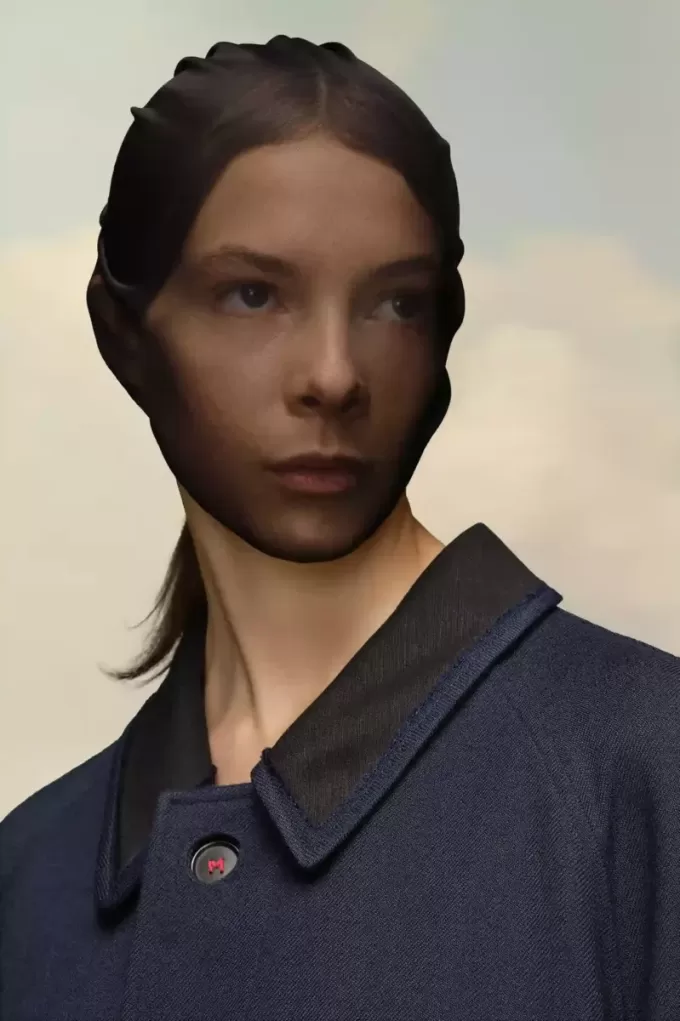 Abrigo de viscosa de lana de Maison Margiela Abrigo de viscosa de lana de Maison Margiela