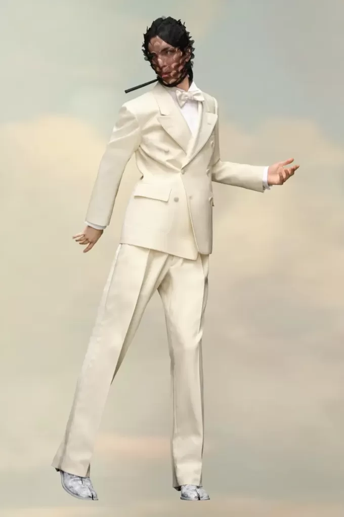 Blazer de seda mohair de Maison Margiela Blazer de seda mohair de Maison Margiela