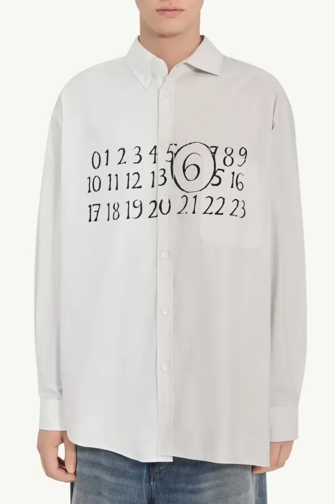 Camisa asimétrica numérica Camisa asimétrica numérica
