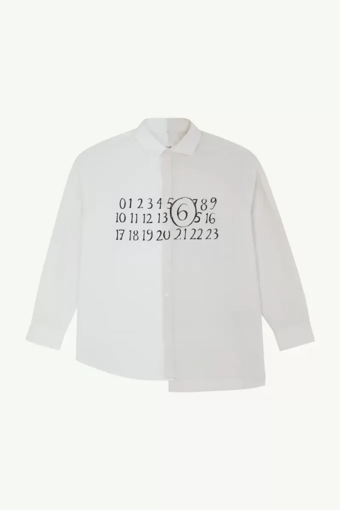 Camisa asimétrica numérica Camisa asimétrica numérica