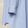 Camisa de popelina de algodón con raya diplomática Camisa de popelina de algodón con raya diplomática
