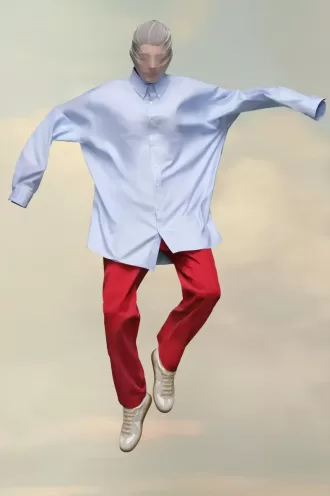 Camisa de popelina de algodón de Maison Margiela