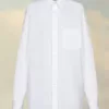 Camisa de popelina de algodón ecológico Camisa de popelina de algodón ecológico