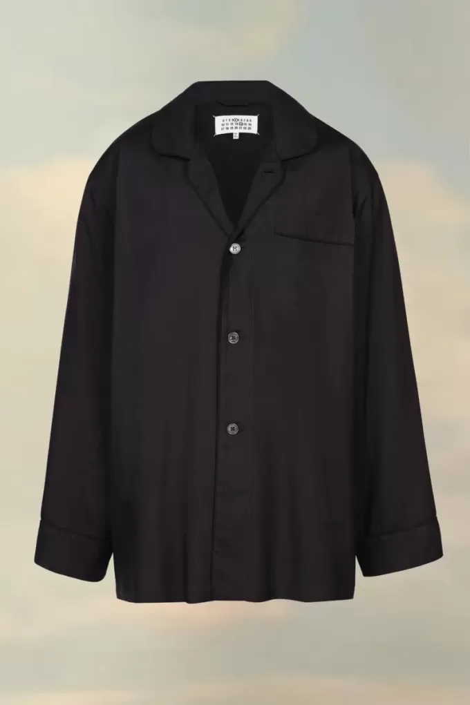 Camisa de popelina de seda de Maison Margiela Camisa de popelina de seda de Maison Margiela