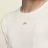 Camiseta de algodón acanalado