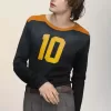 Camiseta universitaria de manga larga