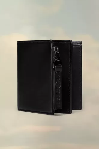 Cartera de cuero plegable