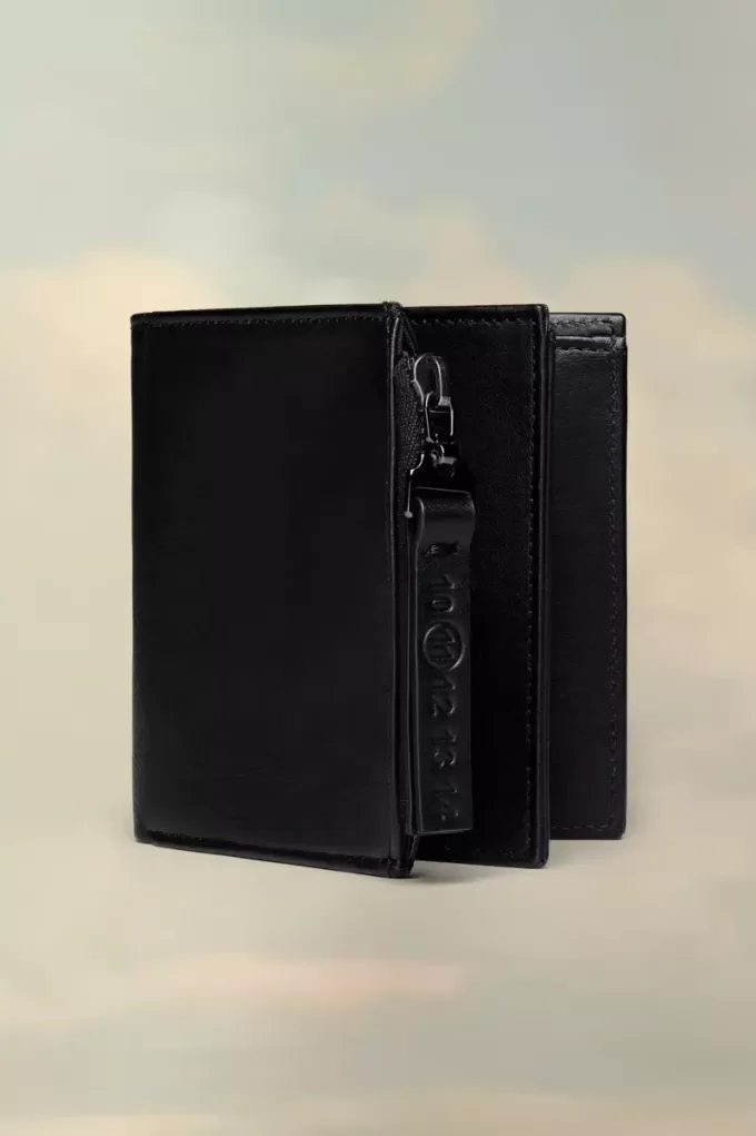 Cartera de cuero plegable Cartera de cuero plegable