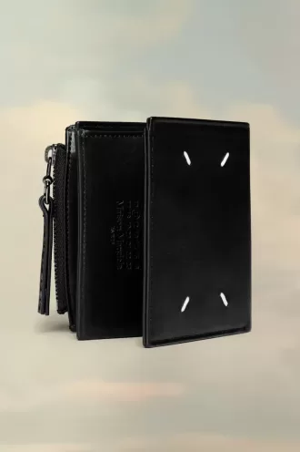 Cartera de cuero plegable