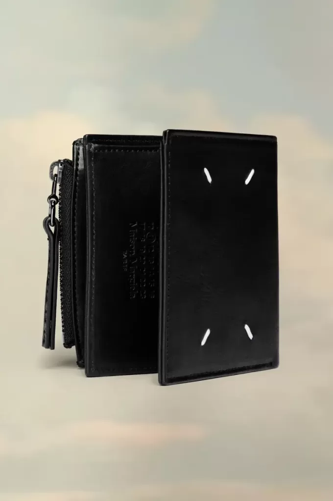 Cartera de cuero plegable Cartera de cuero plegable