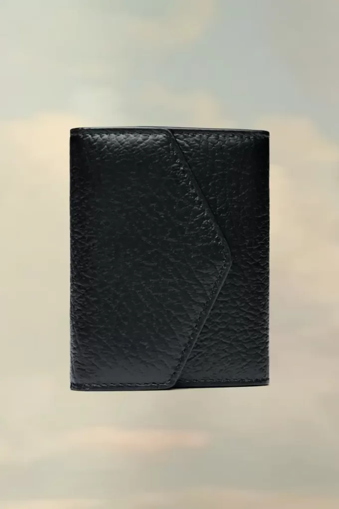 Cartera de cuero plegable en acordeón Cartera de cuero plegable en acordeón