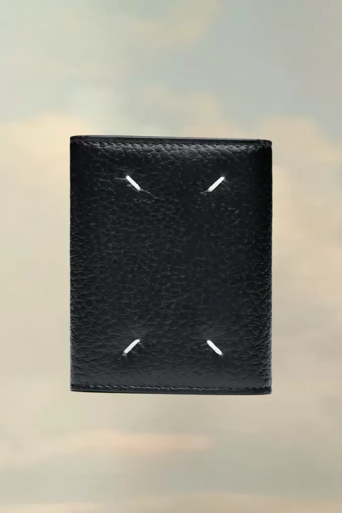 Cartera de cuero plegable en acordeón Cartera de cuero plegable en acordeón