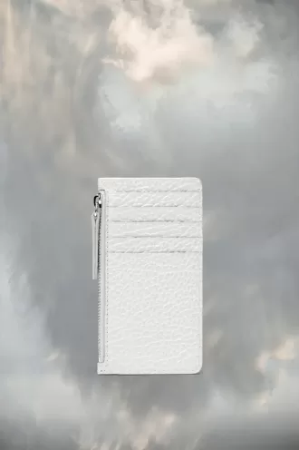 Cartera tarjetero con cuatro puntadas