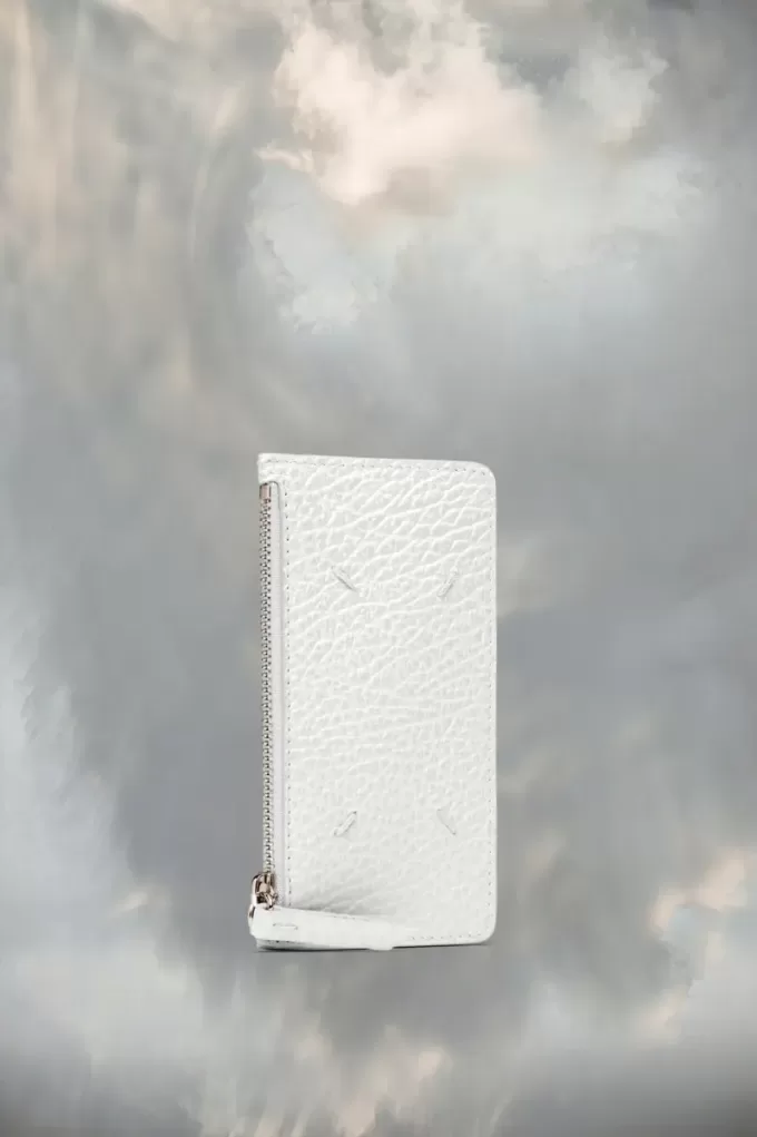 Cartera tarjetero con cuatro puntadas Cartera tarjetero con cuatro puntadas