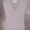 Chaleco de lana con cuello en V de Maison Margiela Chaleco de lana con cuello en V de Maison Margiela