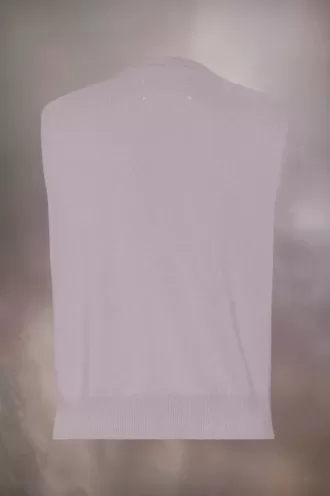 Chaleco de lana con cuello en V de Maison Margiela Chaleco de lana con cuello en V de Maison Margiela