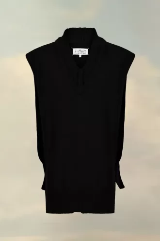 Chaleco de punto en capas de Maison Margiela