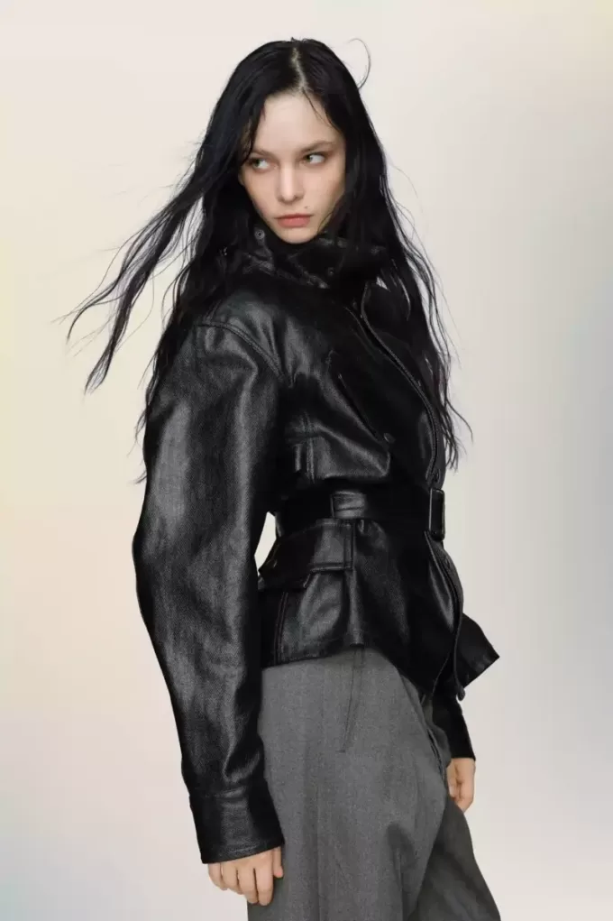 Chaqueta con cinturón de Maison Margiela Chaqueta con cinturón de Maison Margiela