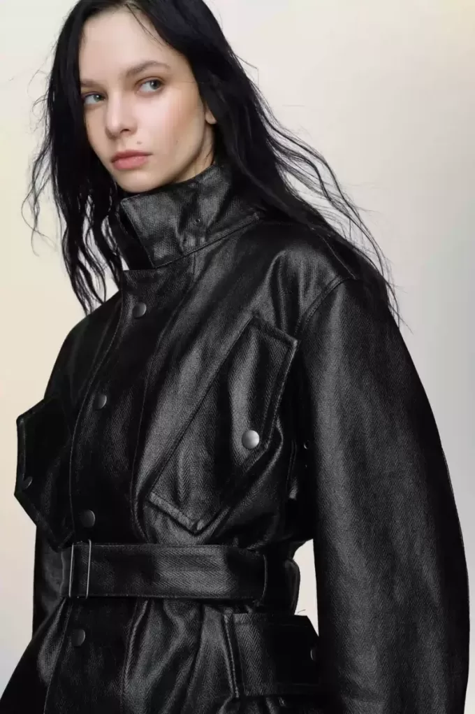 Chaqueta con cinturón de Maison Margiela Chaqueta con cinturón de Maison Margiela