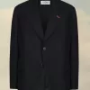 Chaqueta de lana de espiga Chaqueta de lana de espiga