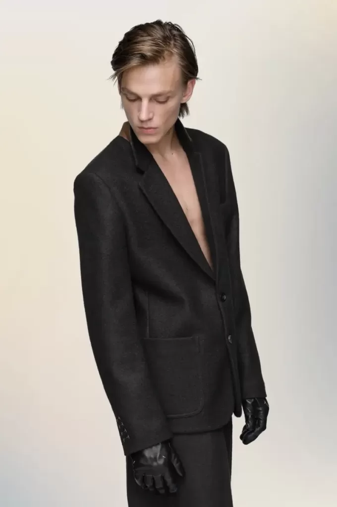 Chaqueta de lana de fieltro de Maison Margiela