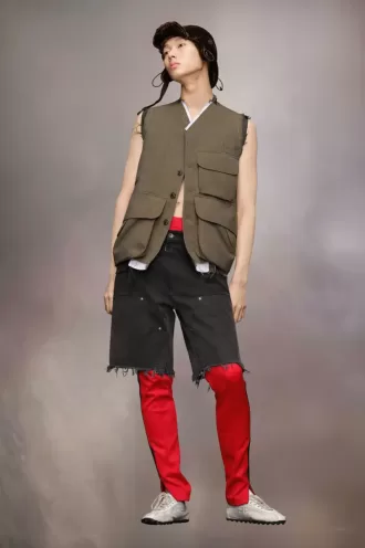Chaqueta de lana sin mangas