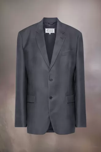 Chaqueta de traje de lana de mohair