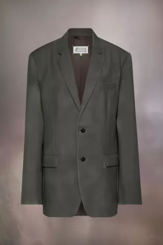 Chaqueta de traje de lana de mohair
