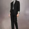 Chaqueta de traje de mohair británica
