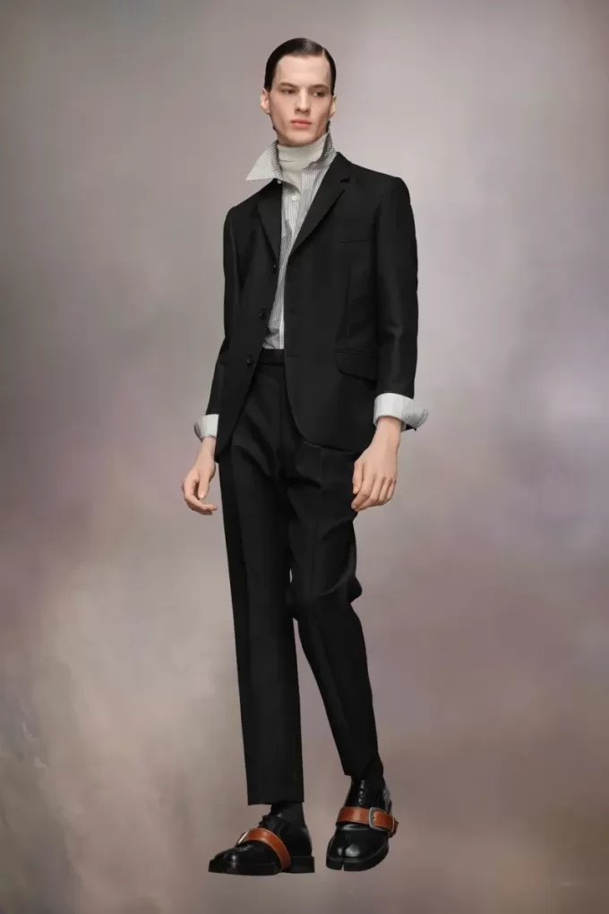 Chaqueta de traje de mohair británica