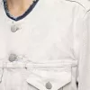 Chaqueta vaquera corta sin cuello