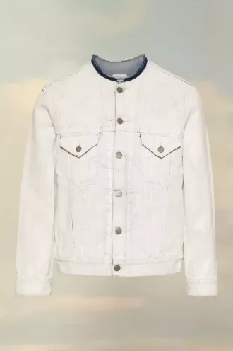 Chaqueta vaquera sin cuello Chaqueta vaquera sin cuello