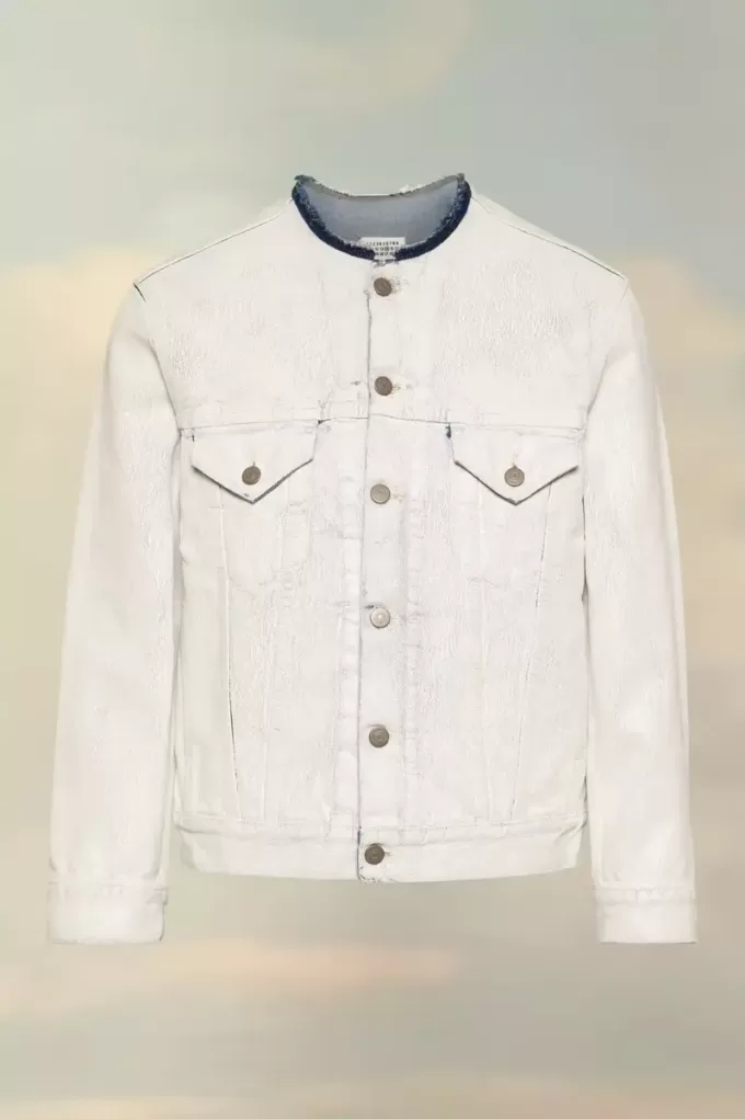 Chaqueta vaquera sin cuello Chaqueta vaquera sin cuello