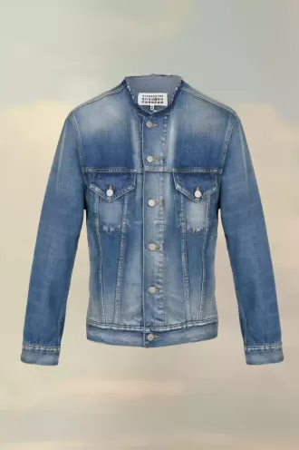 Chaqueta vaquera sin cuello