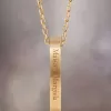 Collar con anillo y logotipo de Maison Margiela