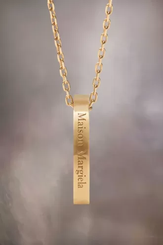 Collar con anillo y logotipo de Maison Margiela