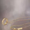 Collar con anillo y logotipo de Maison Margiela