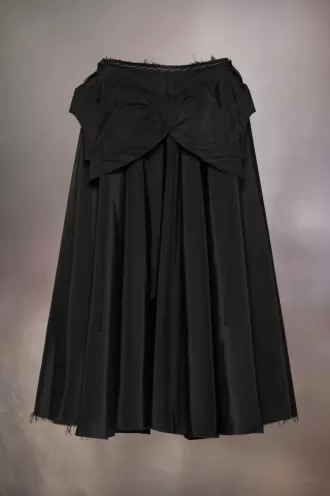 Falda midi de tafetán de Maison Margiela