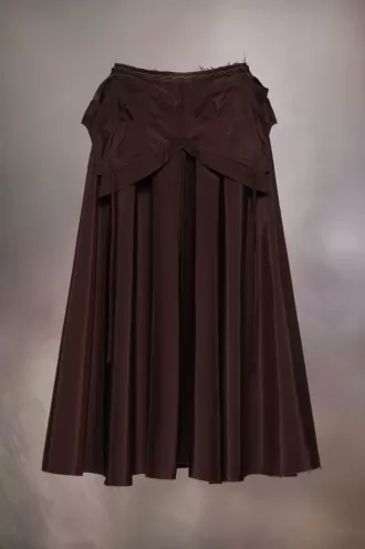 Falda midi de tafetán de Maison Margiela
