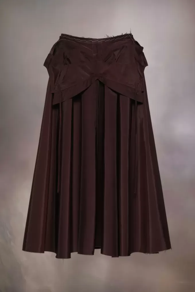 Falda midi de tafetán de Maison Margiela Falda midi de tafetán de Maison Margiela