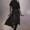 Falda midi de tafetán de Maison Margiela Falda midi de tafetán de Maison Margiela