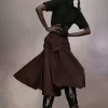 Falda midi de tafetán de Maison Margiela Falda midi de tafetán de Maison Margiela